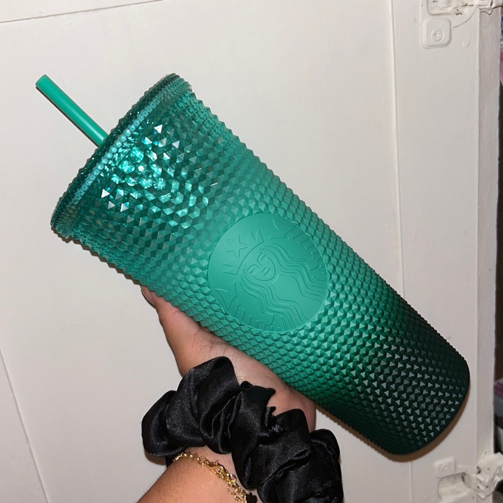 Green ombré Starbucks cup